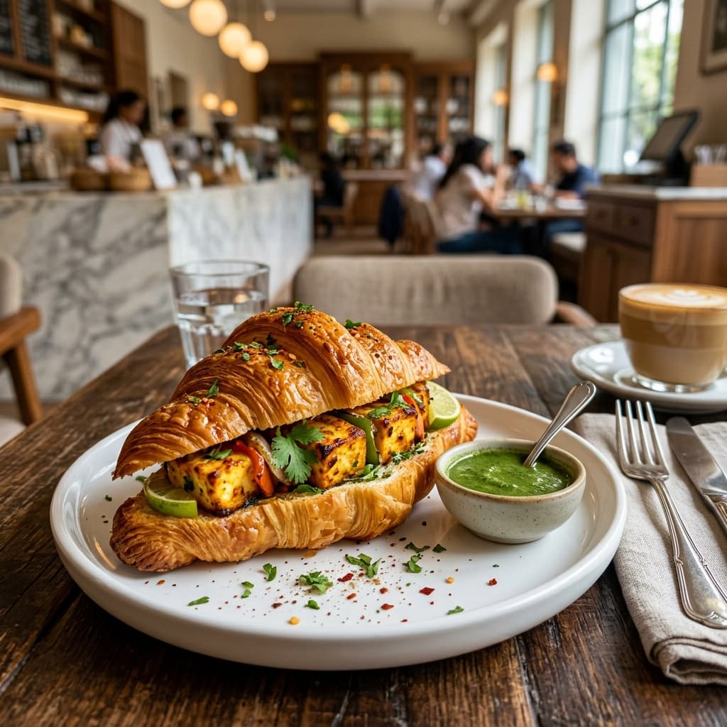 Paneer Tikka Croissant